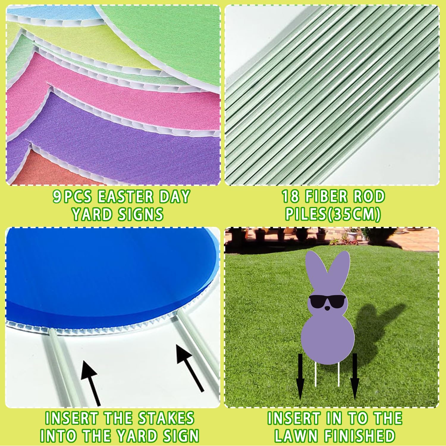 GHSJYO Weatherproof corrugated plastic signs resist fading in outdoor use.