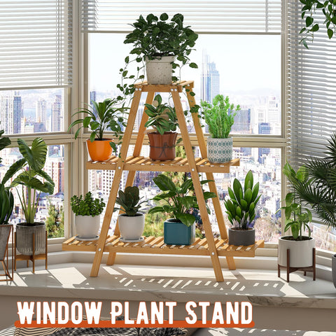 GHWIE triangular-sturdy structure supports stable plant displays.