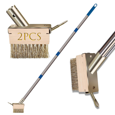 GHWMYD moss-grout-remover-brush-head removing moss from patio joints.