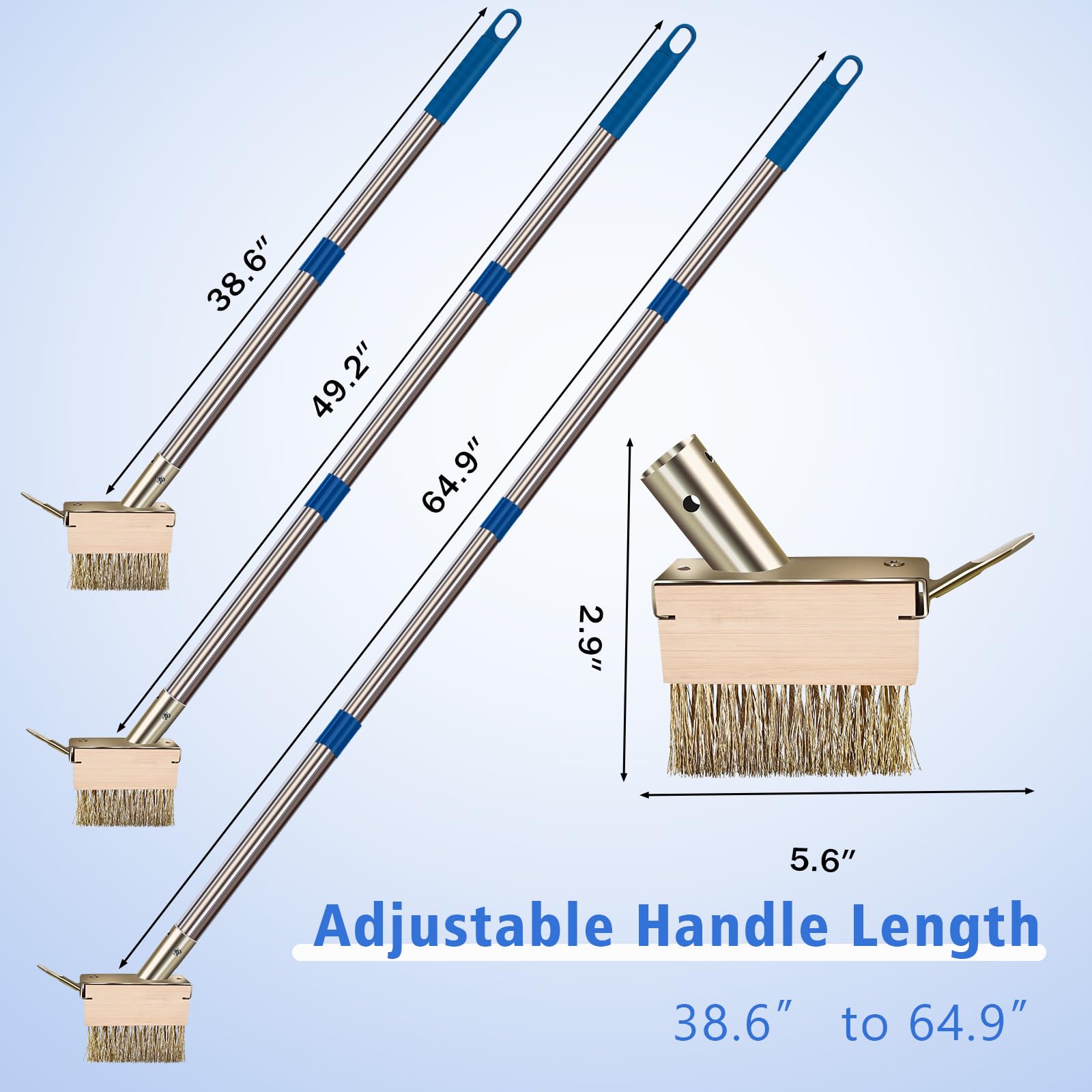 GHWMYD extendable-64-9in-handle reaching high edges.