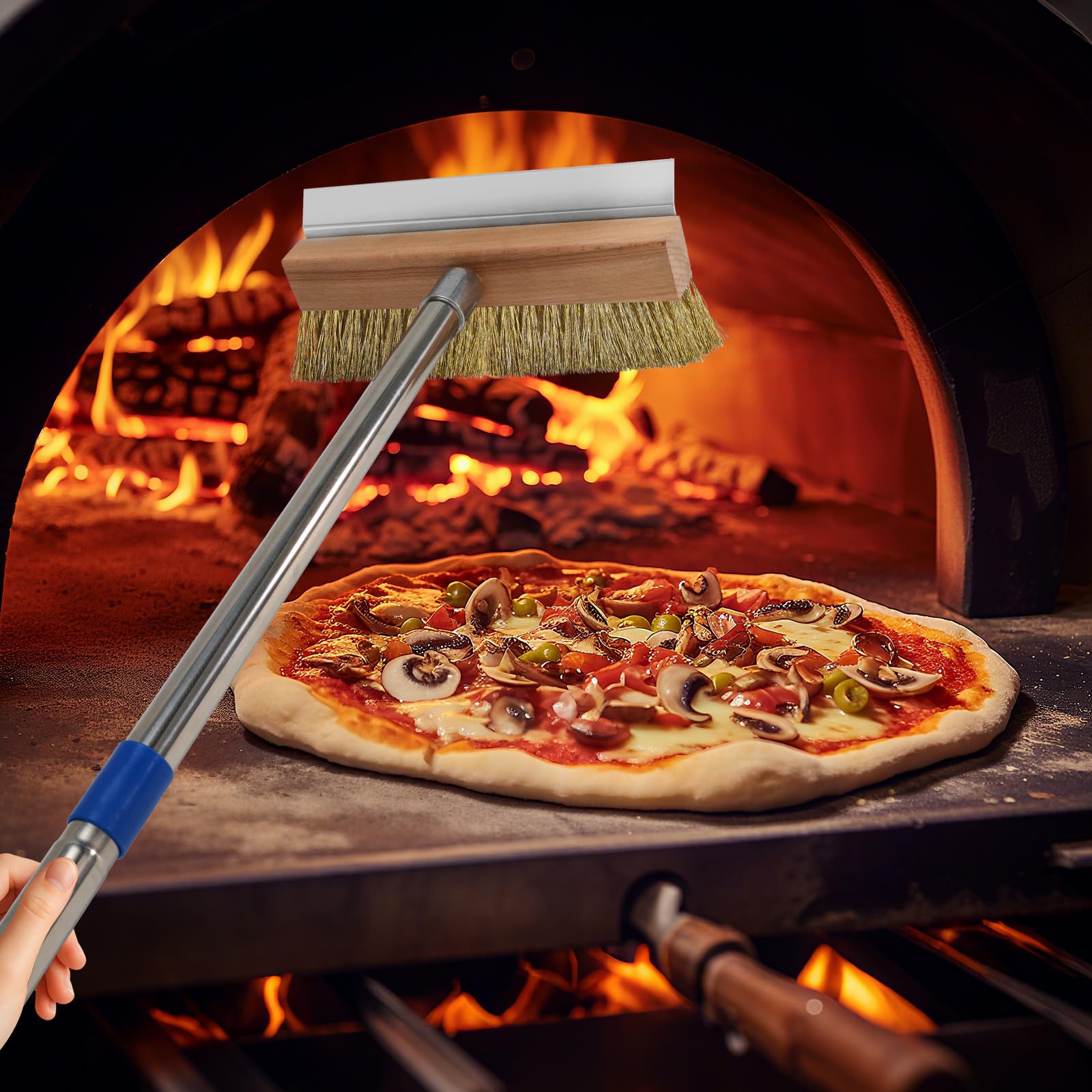 GHWMYD oven stone scraper removes stubborn residue from stones