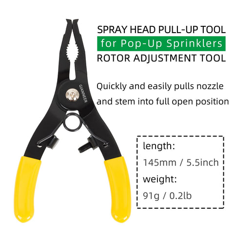 GIANNEER compatibility list highlights supported sprinkler models