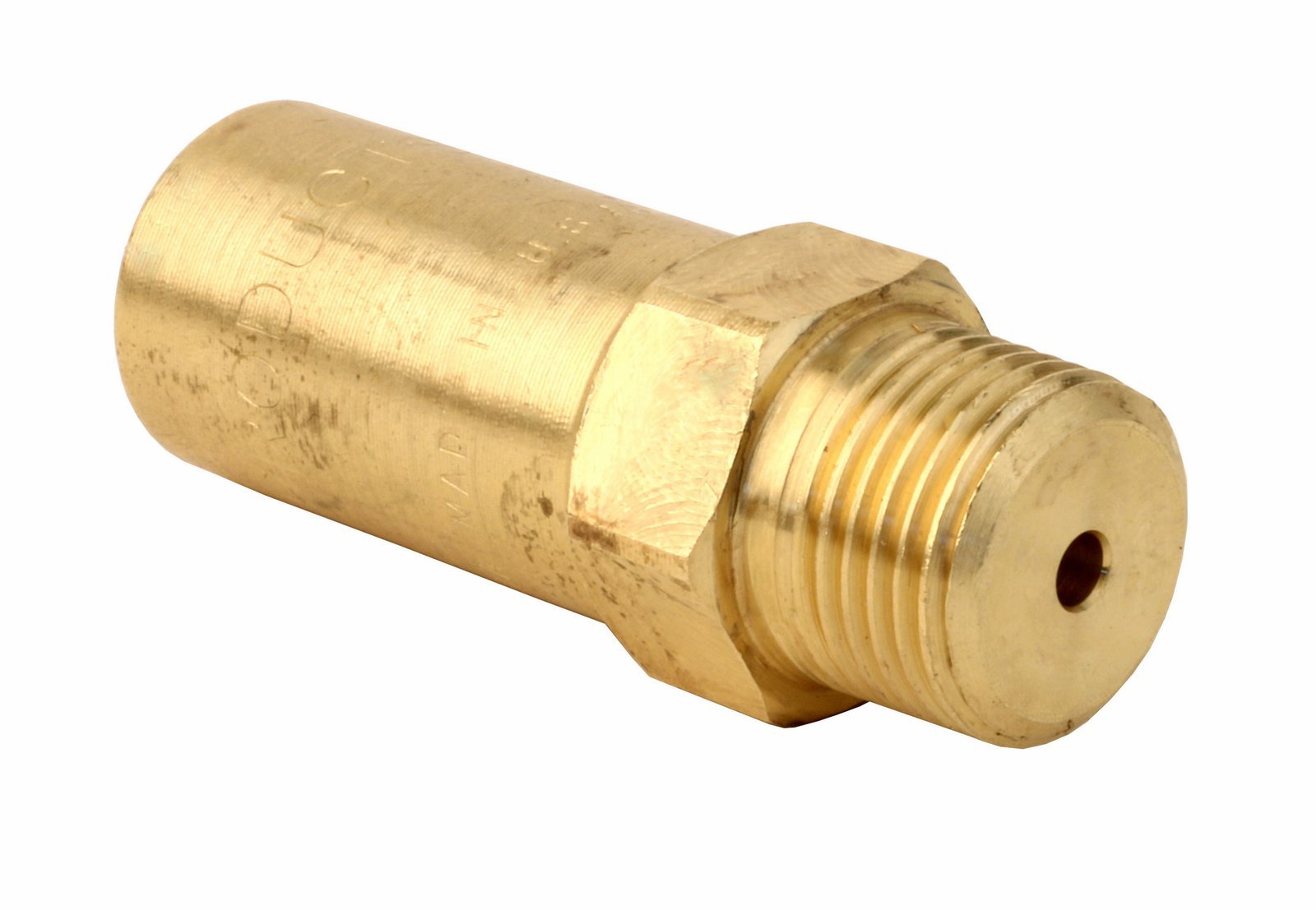 Giant 22533A valve front view, brass body and 3/8 inch ports for high pressure use