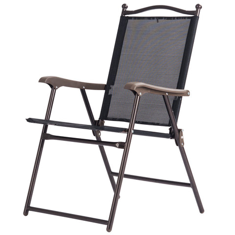 Giantex family gathering by the pool with two chairs.