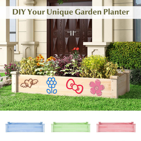 Giantex wooden raised garden bed legs detail shows reinforced corners for stability