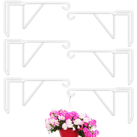Gicare vinyl fence hooks six-pack securing plants on fences outdoors