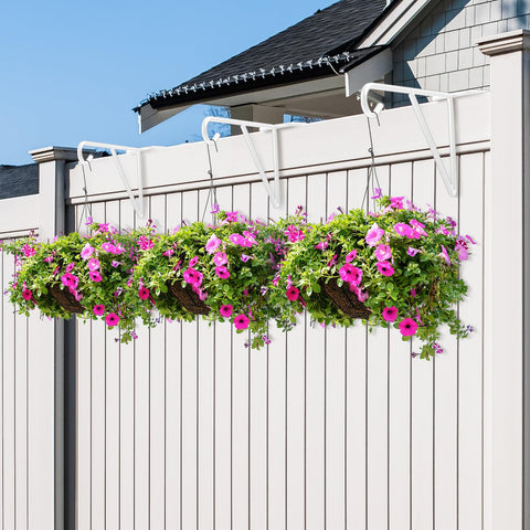 Gicare white patio hooks resist rust for year-round outdoor use