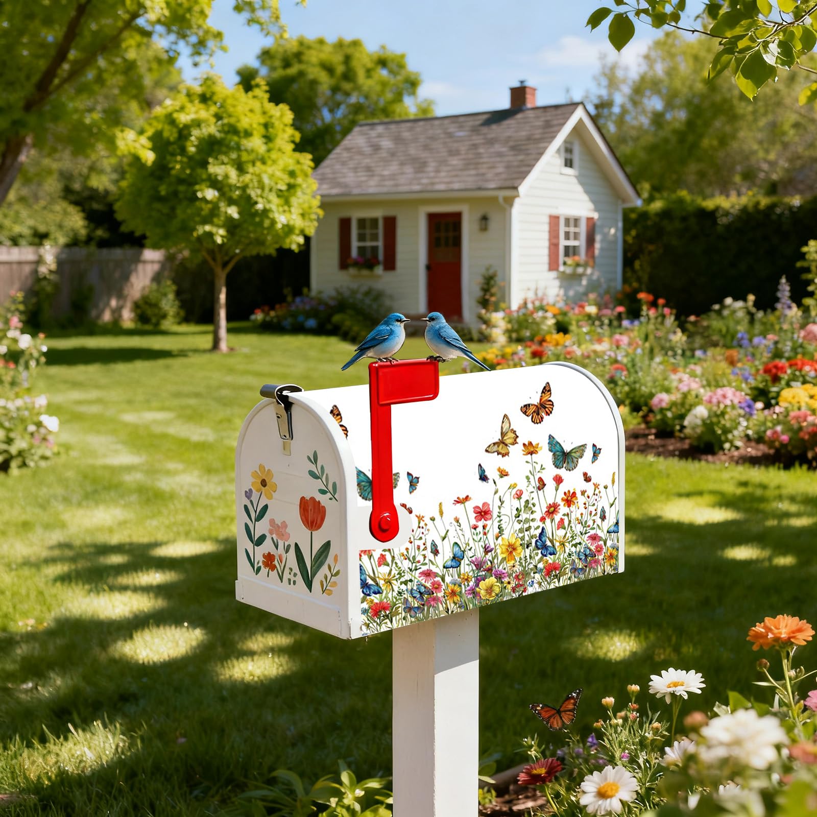GICDSU floral butterfly mailbox wrap as a gift idea for nature lovers