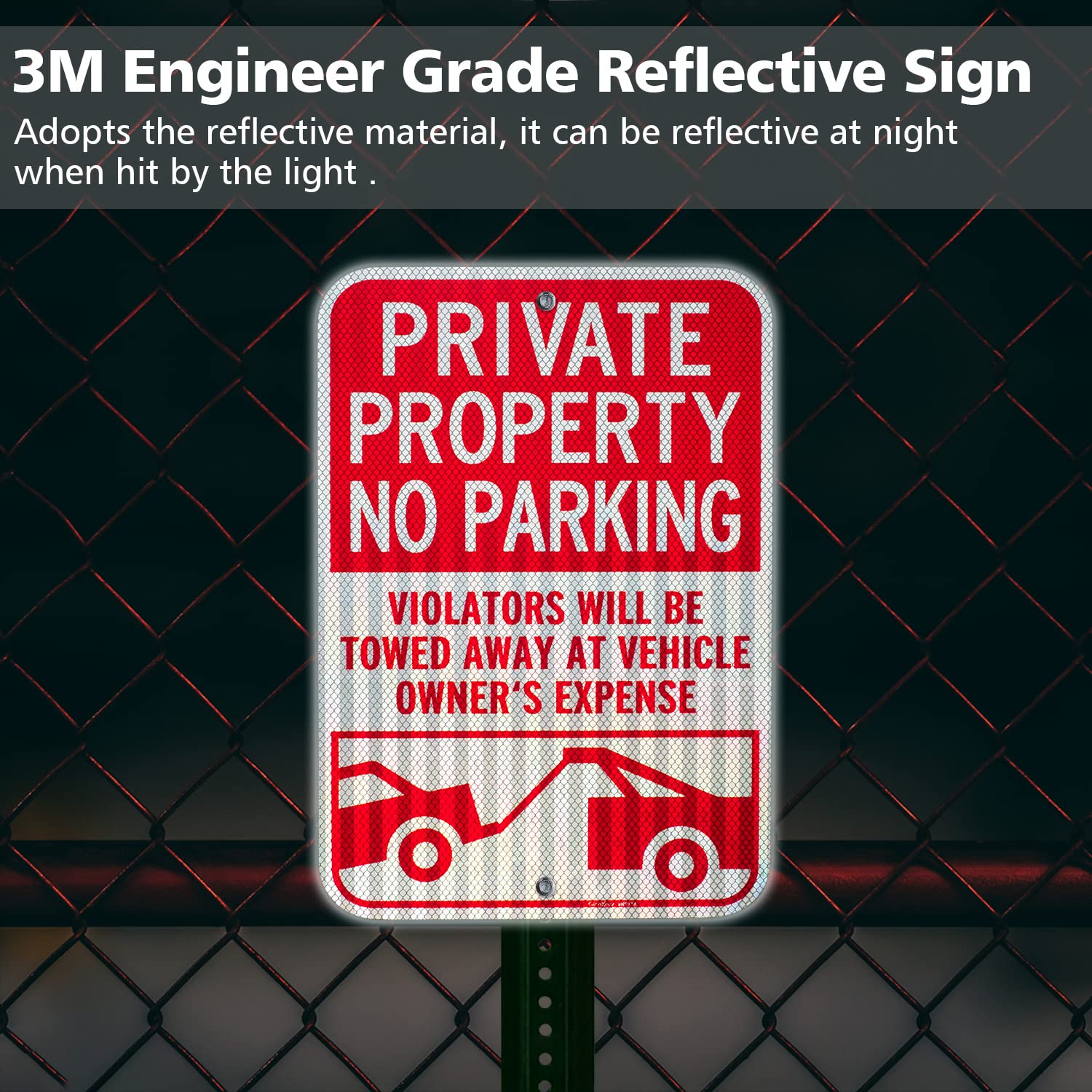 GicnKeuz rust-resistant aluminum sign designed for weatherproof outdoor durability.
