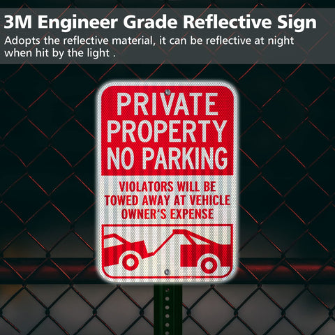 GicnKeuz rust-resistant aluminum sign designed for weatherproof outdoor durability.
