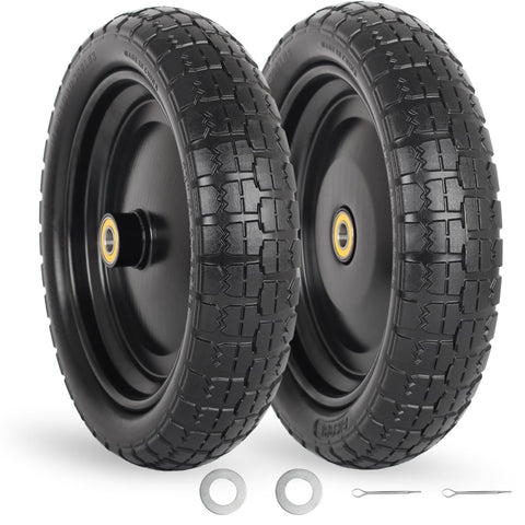 GICOOL 13-inch flat-free tire with 5/8-inch bore for rugged carts.