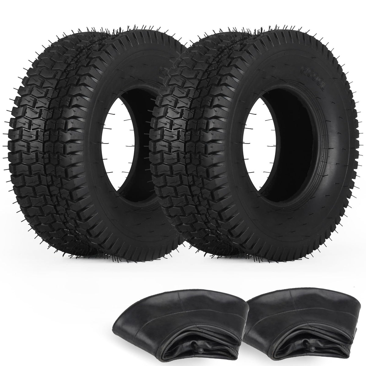 GICOOL 13x5-6 tire front view for riding mower with durable traction