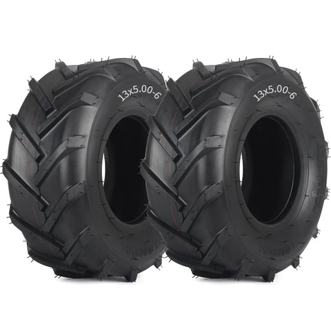 GICOOL 13x5-6 tubeless tiler tire sidewall for lawn-friendly use.