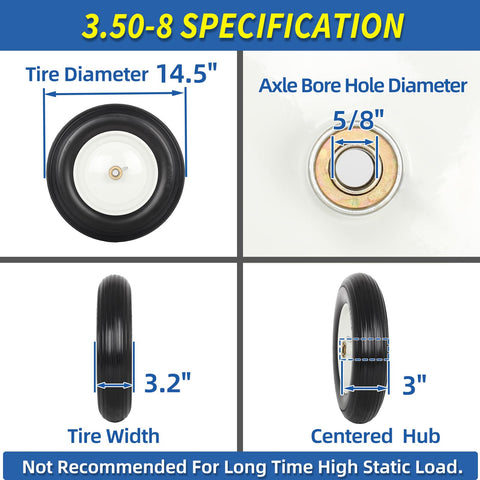 GICOOL flat-free tire on wheelbarrow ready for outdoor projects