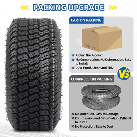 GICOOL 15x6-6 easy upgrade for riding mowers with simple installation