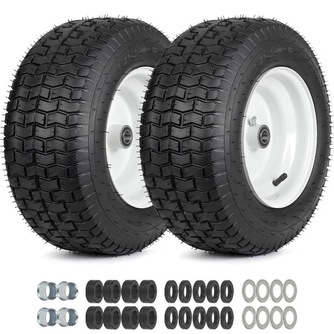 GICOOL 16x6.50-8 tire and wheel set for stable lawn mowing
