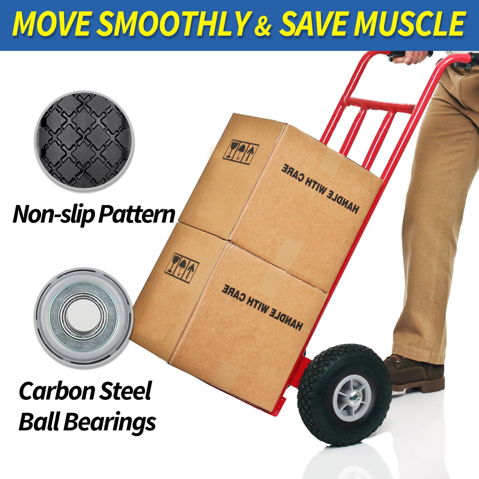 GICOOL 2.2-inch offset hub aligns wheels for smooth towing.
