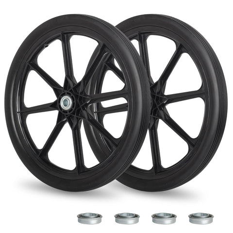 GICOOL 20in flat-free tire in polyurethane for durable outdoor use.