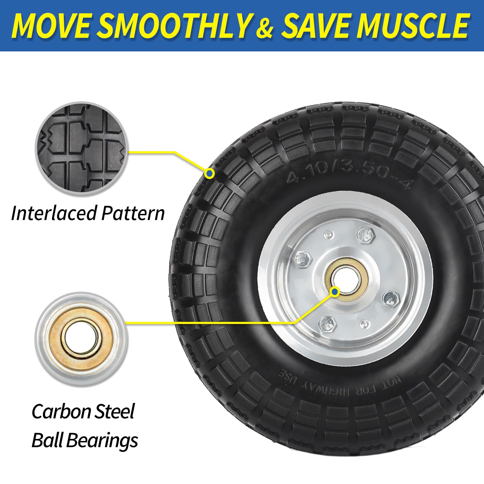 GICOOL 410-350-4 puncture-proof core closeup showcases wear-resistant PU foam