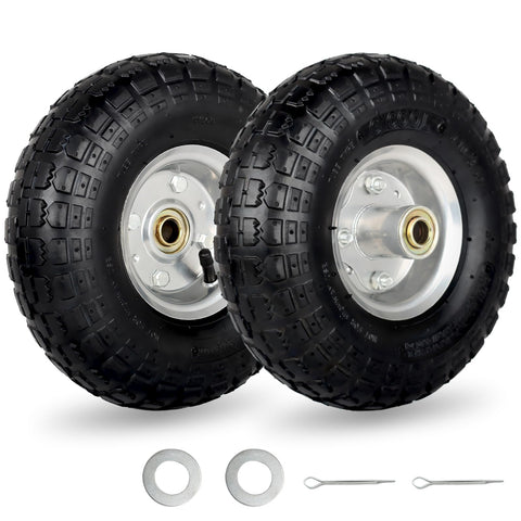 GICOOL 410-350-4inch tire and wheel for quick cart replacement.