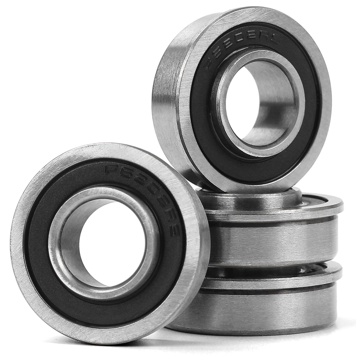 GICOOL 5/8 bore flanged bearing side view for smooth wheel movement