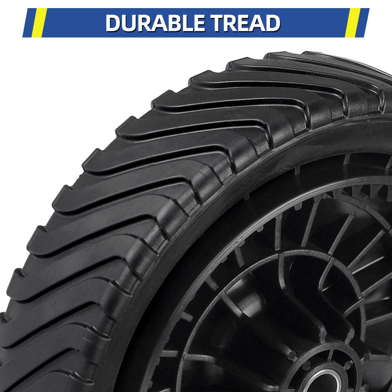 Durable 8-inch GICOOL lawn wheel designed for everyday yard work