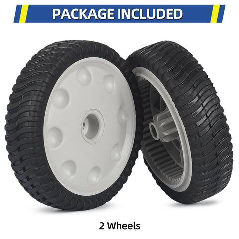 GICOOL 8-inch wheel helps garden tractors and small-tractor mowers roll smoothly.