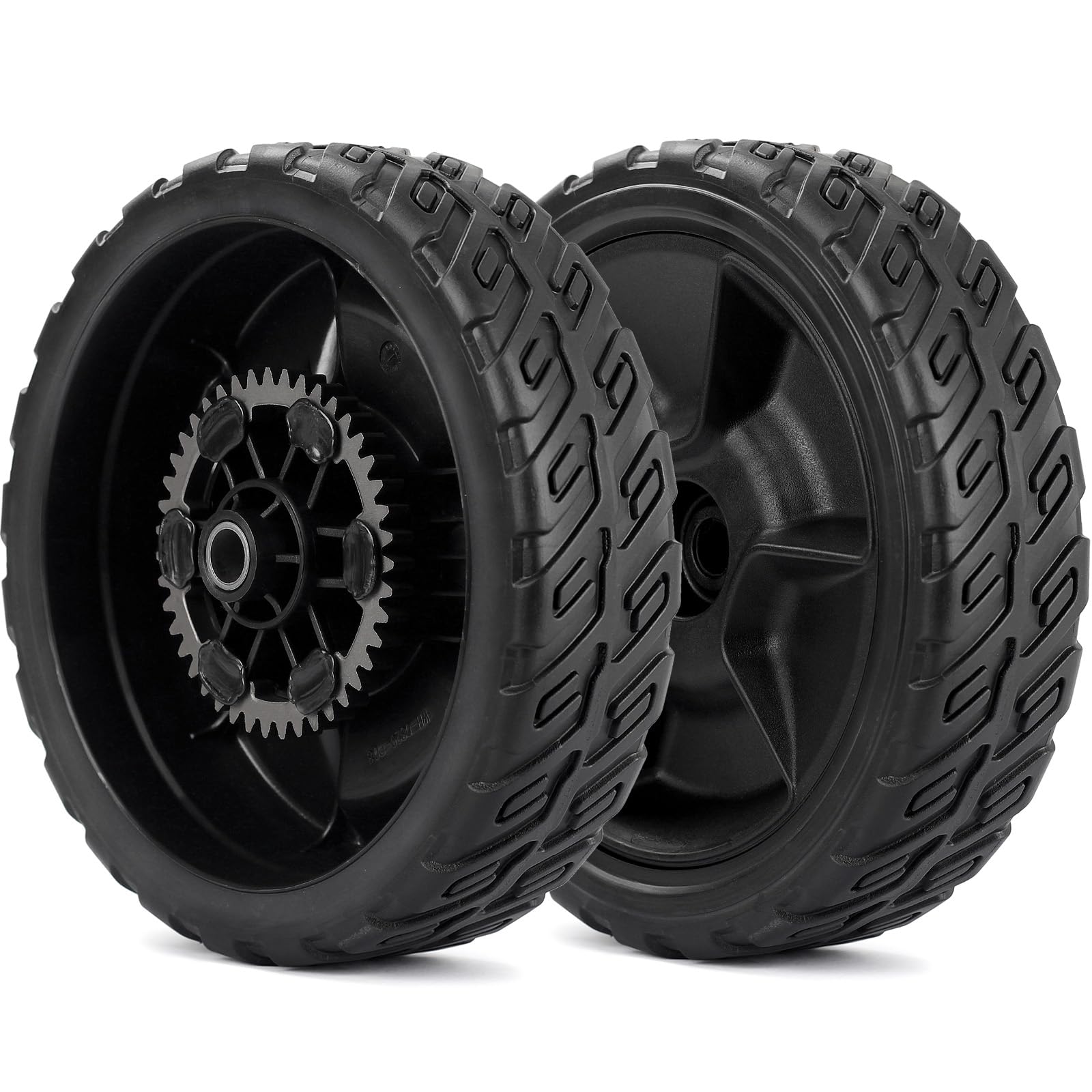 GICOOL 8-inch rear wheels kit for mower with smooth traction and quick replacement