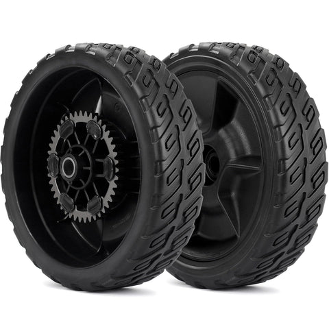 GICOOL 8-inch rear wheels kit for mower with smooth traction and quick replacement