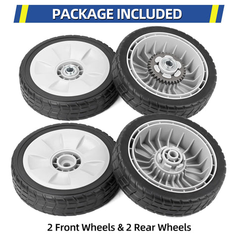 GICOOL 8in wheel dimensions show precise bore and width for quick replacements.
