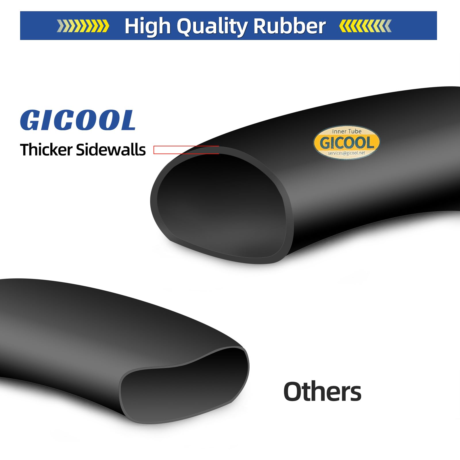 GICOOL reinforced valve seat ensures reliable inflation