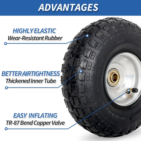 GICOOL 5/8 inch axle bore fits common carts and dollies.