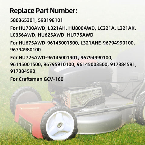 GICOOL drive wheel for Husqvarna compatibility and reliable grip.