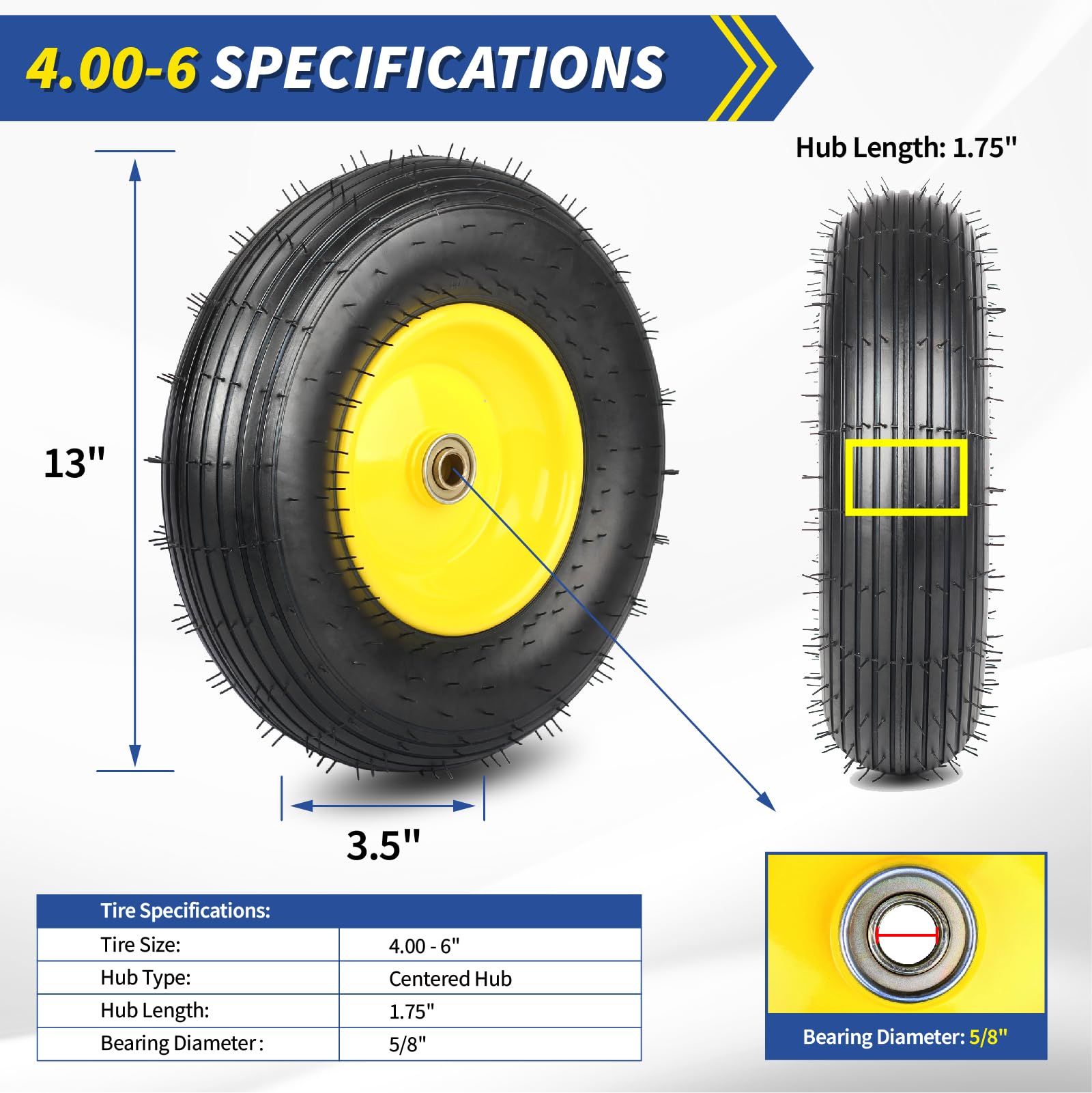 GICOOL Explorer Series 13 inch rim with 3.5 inch width for balanced support