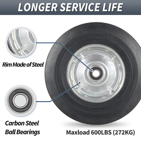 GICool garden-cart tire supports steady movement across uneven terrain with minimal maintenance.