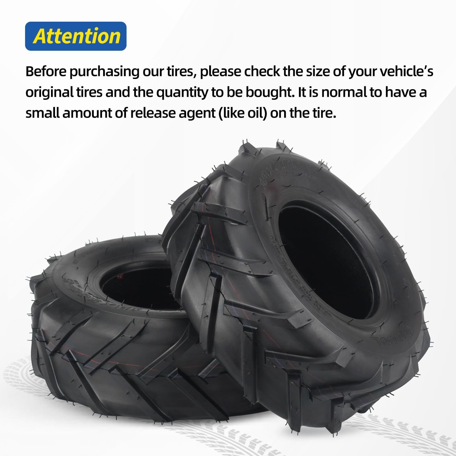 GICOOL garden tractor tire with lug pattern for tough turf tasks.