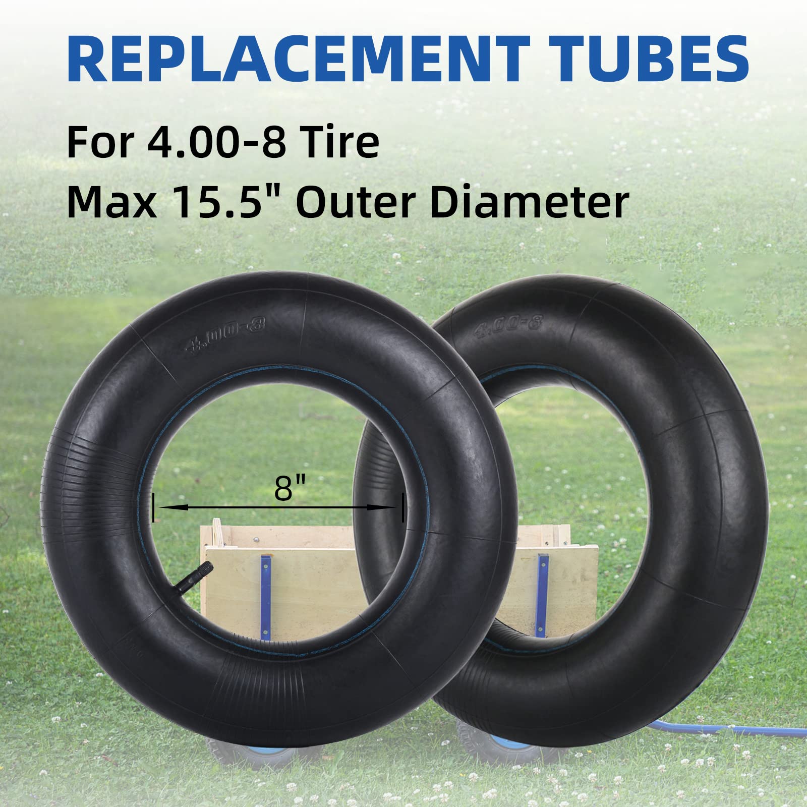 GICOOL heavy-duty inner tube in natural rubber cushions impact on lawns.