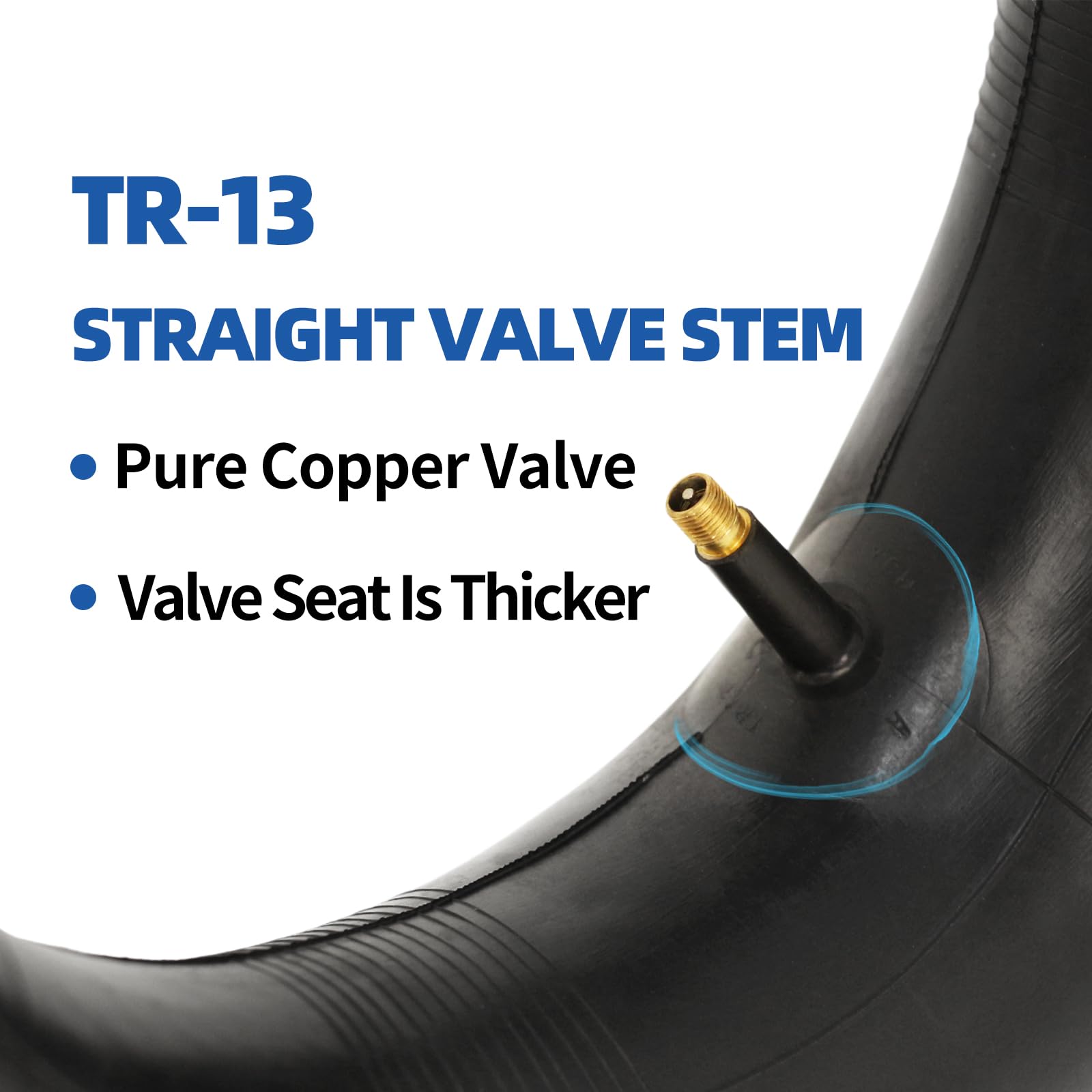 GICOOL heavy-duty natural rubber inner tube with thickened finish for impact absorption.