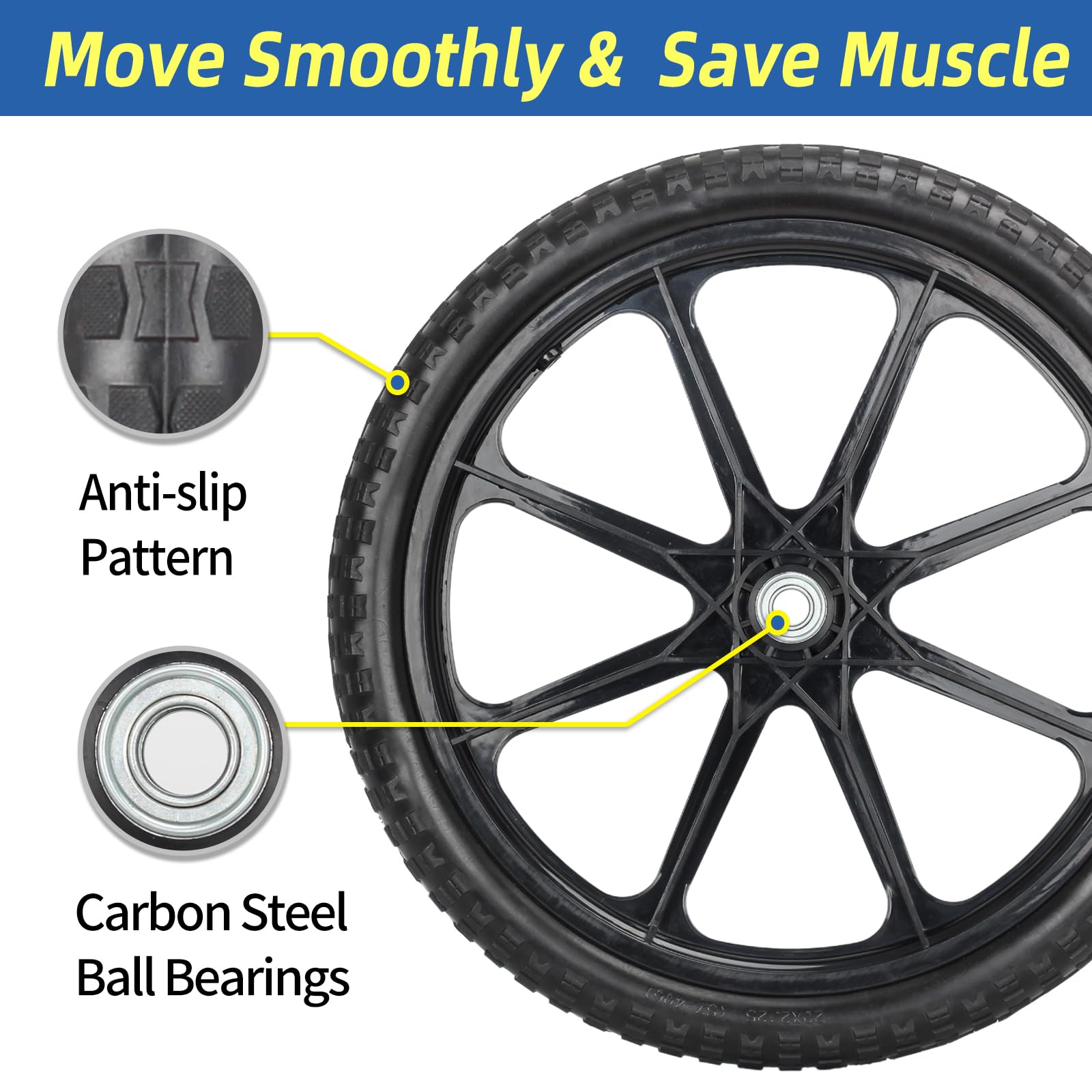 GICOOL heavy-duty tire materials deliver impact resistance for outdoor tasks.