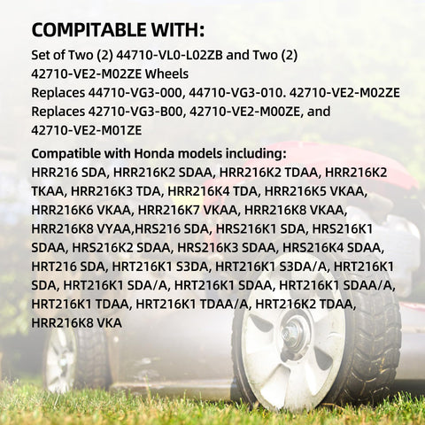 GICOOL HRR216 compatibility chart showing broad mower model compatibility.