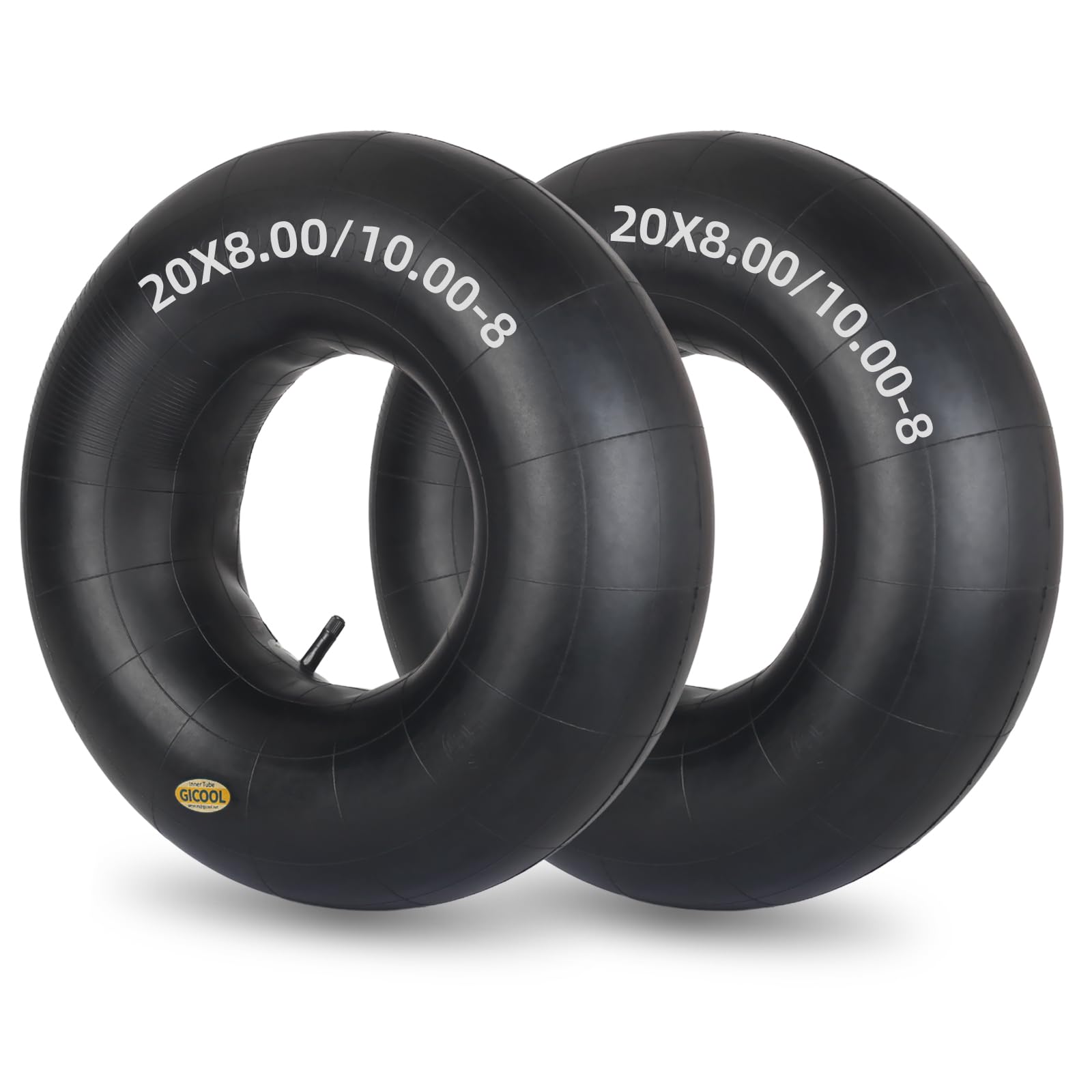 GICOOL inner tube close-up showing heavy-duty rubber for lawn use