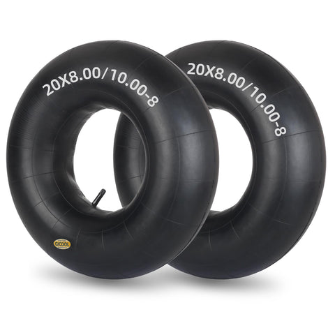 GICOOL inner tube close-up showing heavy-duty rubber for lawn use