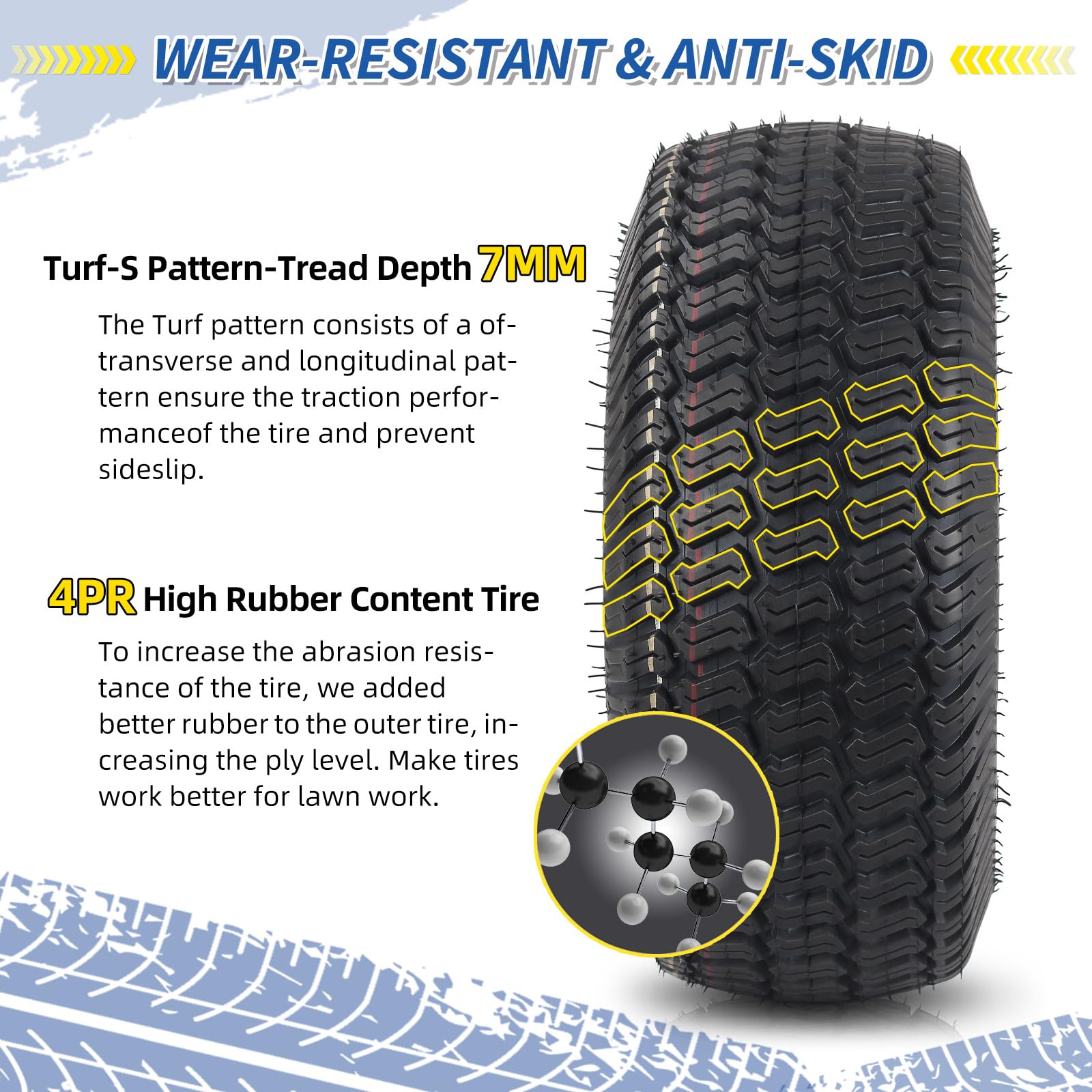 GICOOL Tubeless tires enable easier installation and reliable front tire replacement.