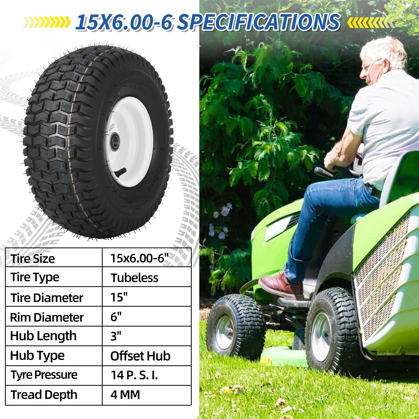 GICOOL compatible with John Deere 100-300 series illustration for mower compatibility.