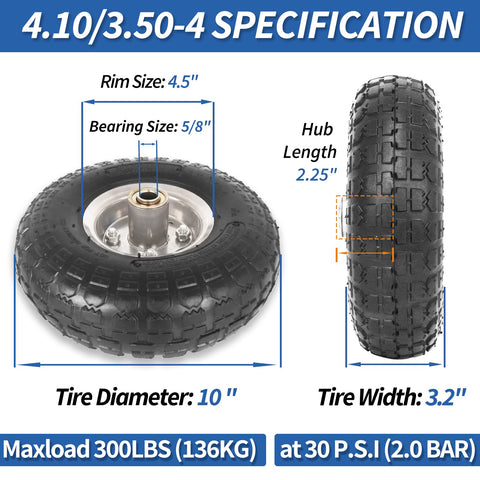 GICOOL offset hub 2.25inch improves stability on hand trucks.