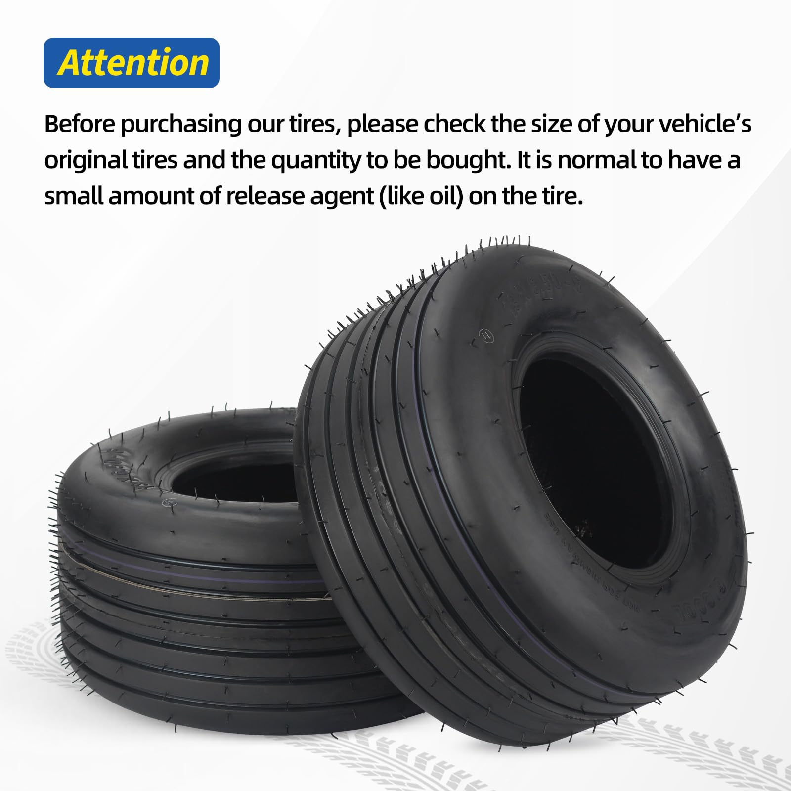 GICOOL pack-2 tubeless tires for convenient replacements