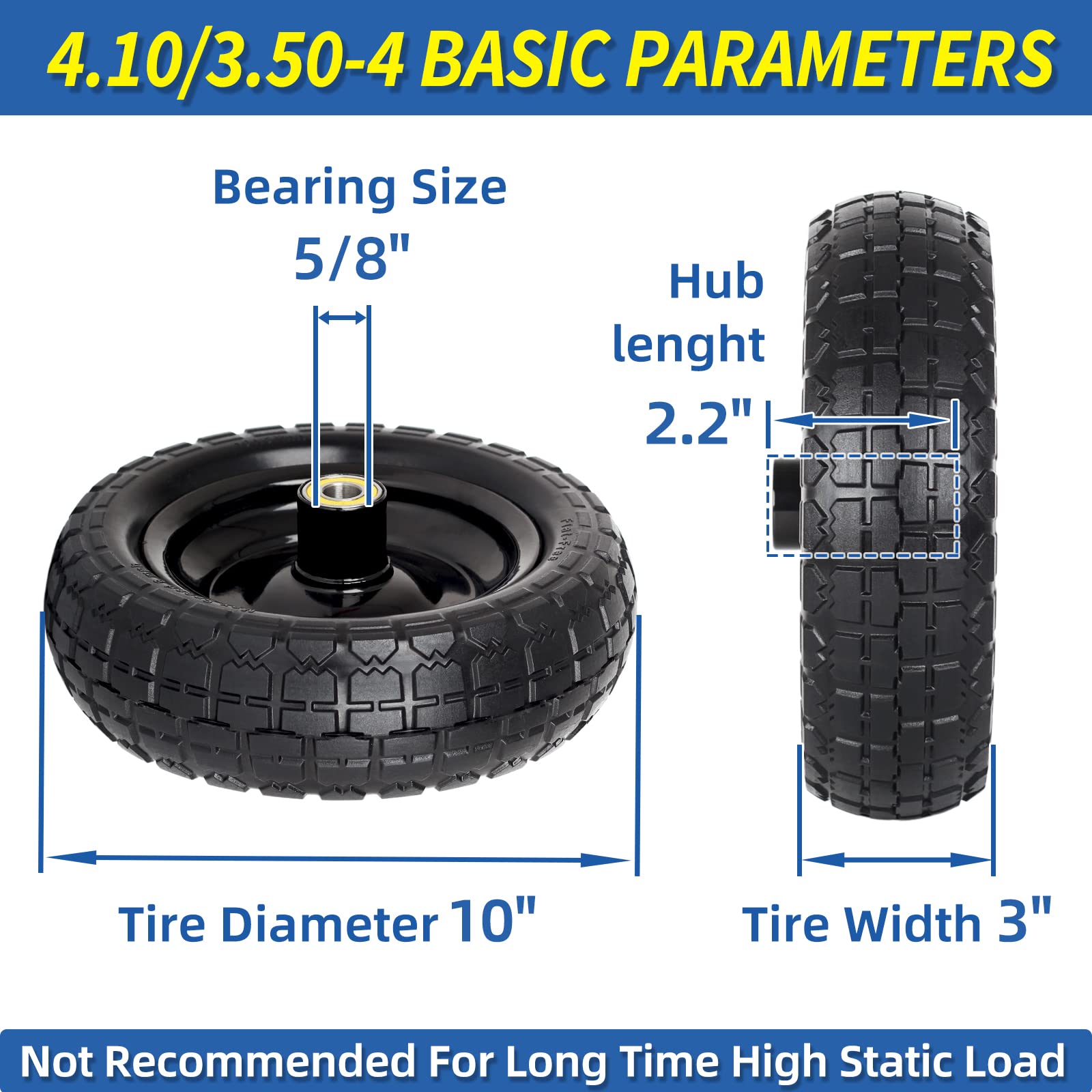 GICOOL PU foam-core tire close-up showing puncture-resistant design.