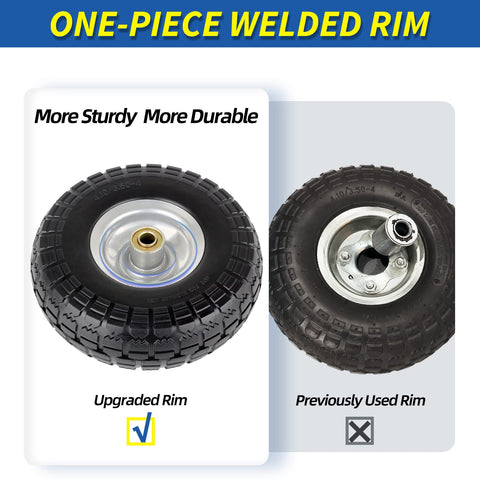 GICOOL PU foam tire is puncture-proof and maintenance-free.
