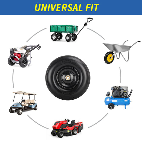 Puncture-proof foam tire from GICOOL reduces maintenance