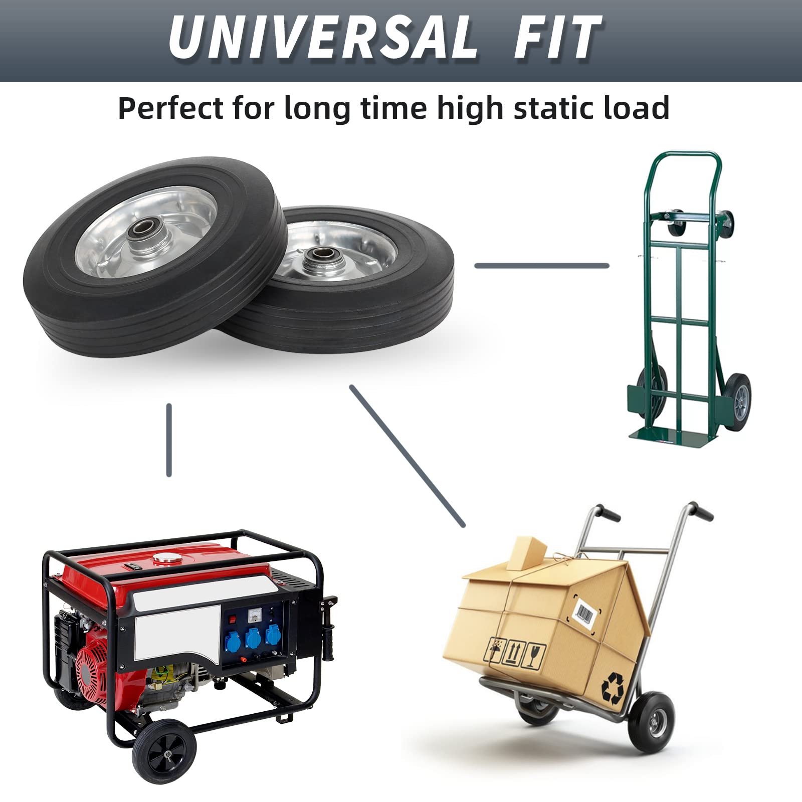 GICool solid-tire design reduces flats and downtime for efficient hauling.